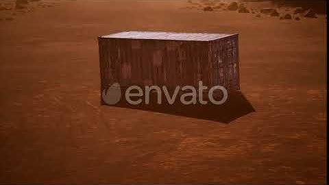 Abandoned Shipping Container in the Desert | Motion Graphics - Envato elements