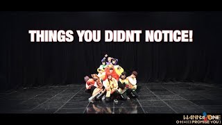 things you did notice in wanna one's I.P.U dance practice