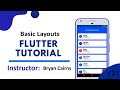 Flutter - 21 Basic Layouts | Introduction to Flutter Development Using Dart