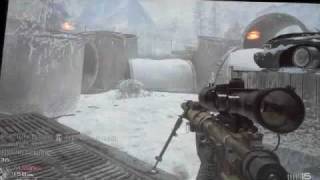 Modern Warfare 2: Camper Fail with P90 FMJ, Quickscope HeadShot