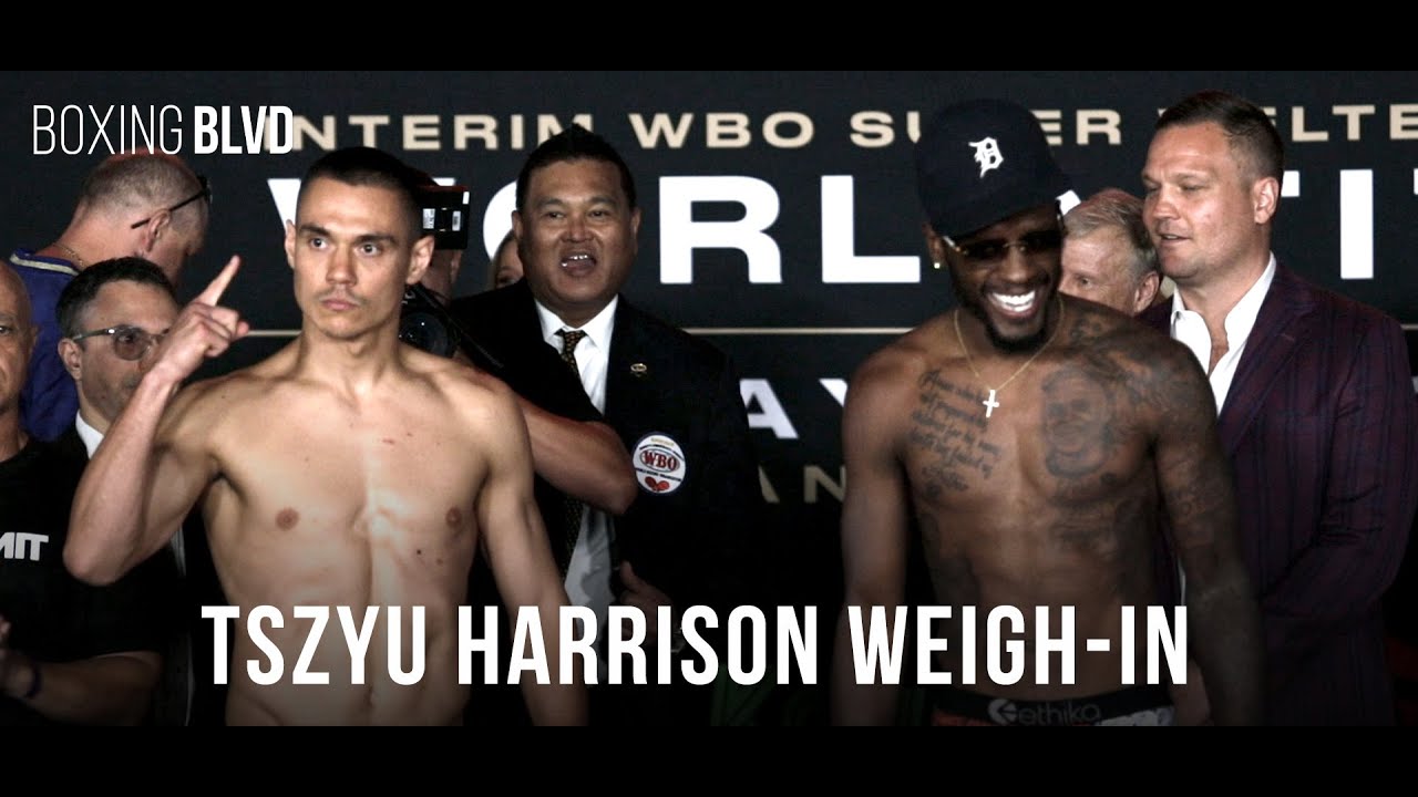 Tszyu v Harrison INTENSE Weigh-in and final face off - YouTube