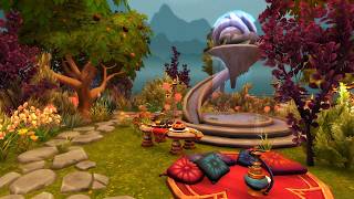 A Magical Garden Courtyard 🌸 | Blood Elf Estate Series | WoW Housing