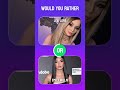 Would you rather choose Pinkloving or Lexi Belle? #wouldyourather #quiz #appstore #trivia