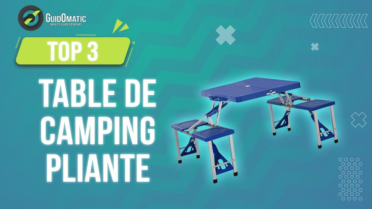 ⭐️ TOP 3 : TABLE DE CAMPING PLIANTE 2023 