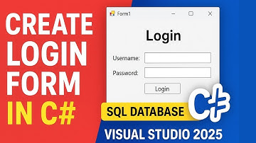 Create Login Form in C# | Connect SQL Database in Windows Form Application