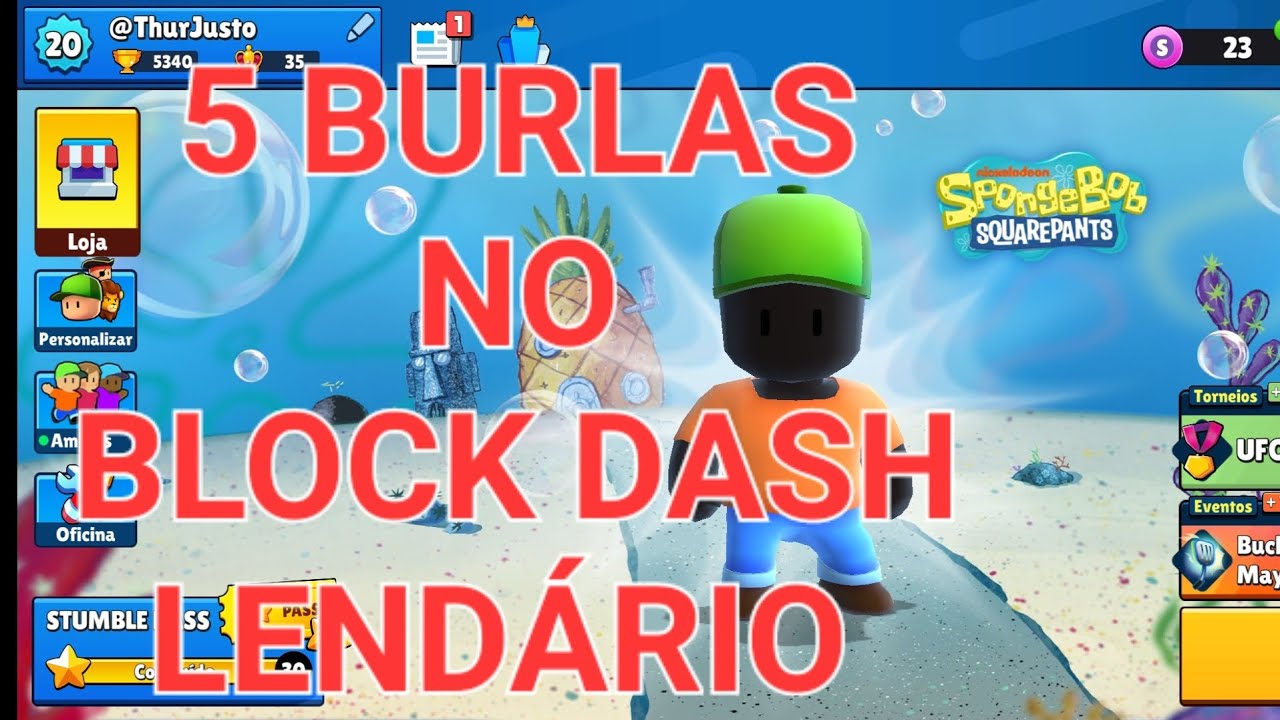 Burlas do mapa BLOCK DASH LENDÁRIO 🔥 PRT4 #stumbleguys #burlas #burla