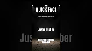 Quick Fact #93 - Justin Bieber #quickfacts #bserocks #justinbieber #justicebeaver @justinbieber