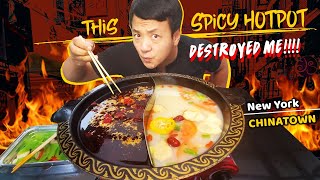 DANGEROUS Chinatown Hotpot & Wonton BREAKFAST NOODLES | Exploring LARGEST CHINATOWN in New York