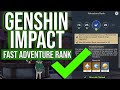 Genshin Impact: How To Level Your Adventure Rank FAST