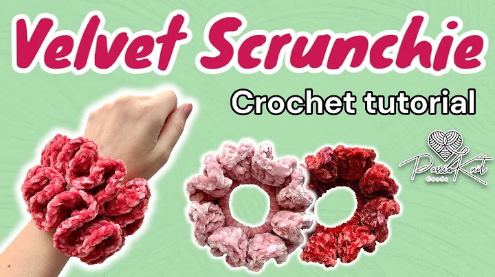 Crochet Velvet Scrunchie | TUTORIAL | DIY