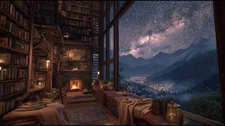 Nesta’s Private Library + Deep Focus Reading Ambience + Crackling Fire & Soft Instrumentals screenshot 5