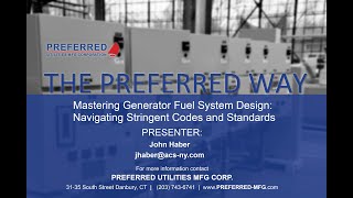 Mastering Generator Fuel System Design - Navigating Stringent Codes and Standards
