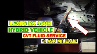 Lexus RX 450H Hybrid CVT Transmission Preventive Fluid Service @ 49K Miles.#auto #mechanic #lexus