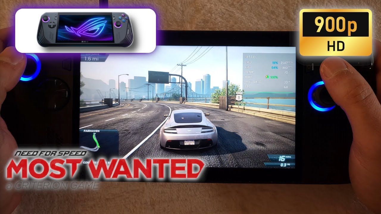 ASUS ROG Ally X | Need for Speed - Most Wanted | 900p | High settings ...