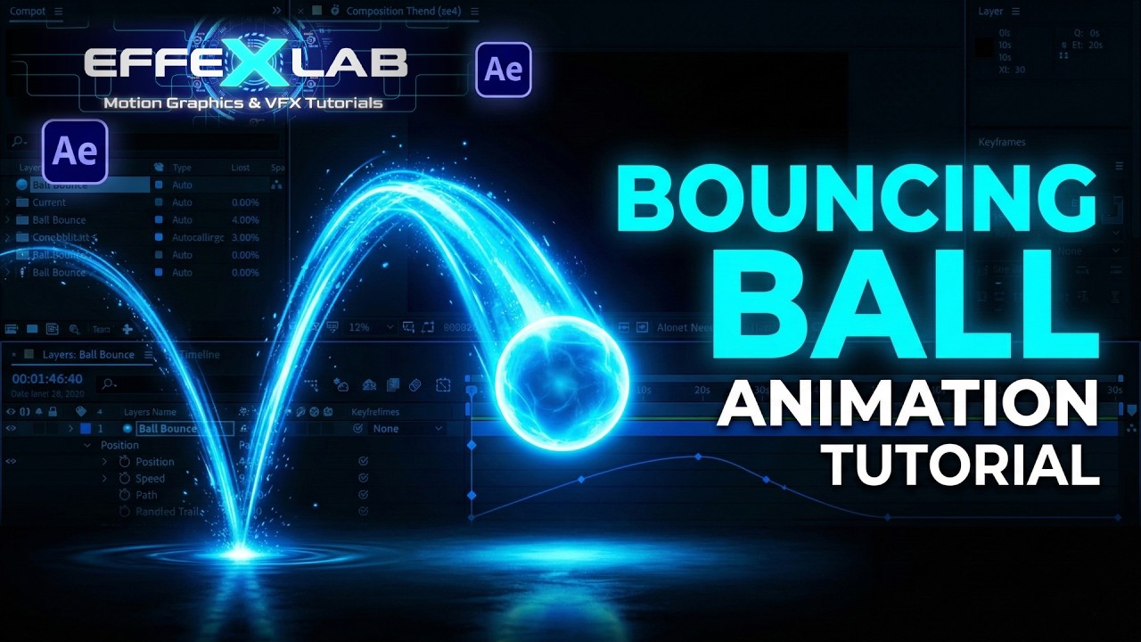 Ball Bouncing Tutorial in After Effects | Ball Bouncing Animation বাংলা ...