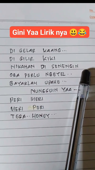 Lagu india teri meri versi indonesia🤣🤣🤣‼️ Gini ya lirik nya‼️