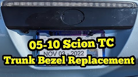 2005 - 2010 Scion TC Trunk Trunk Handle/ Trunk Molding/ Trunk Bezel Replacement