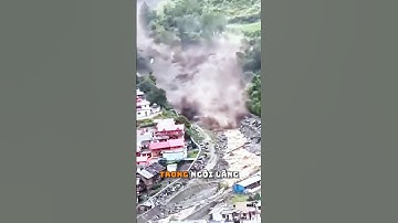 Cơn lũ quét kinh hoàng ập xuống cuốn bay cả ngôi làng trong nháy mắt ở Ần độ #shortvideo #tintuc