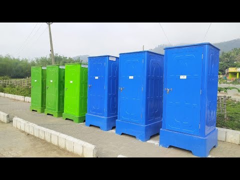 Portable toilet with no civil works