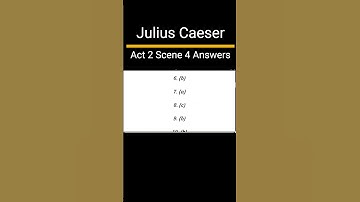 Julius Caesar Act 2 Scene 4 Workbook Answers ICSE | Julius Caesar Question Answers Class 9 #shorts