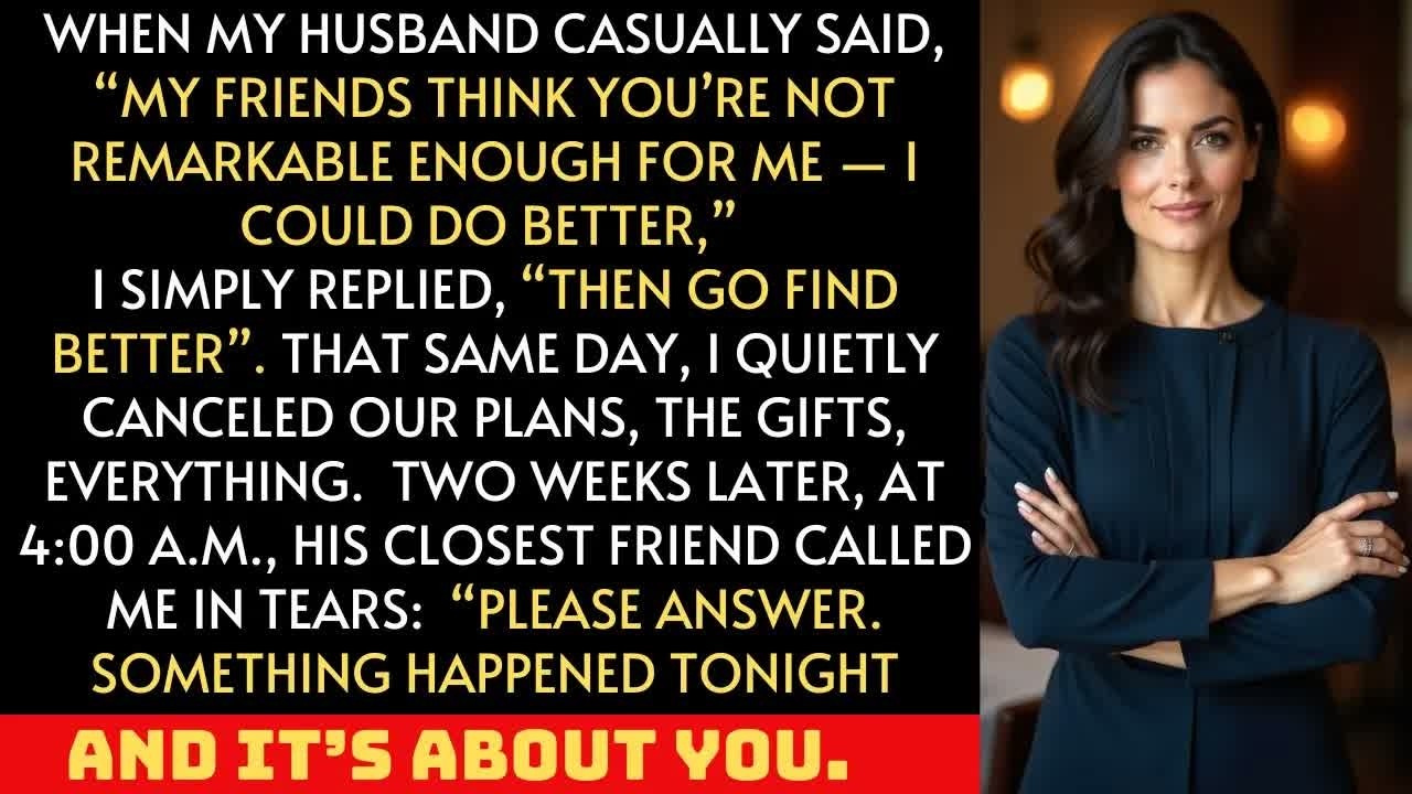 After My Husband Said He Could Do Better, My Multi-Million Reveal Shattered His Luxury Fantasy