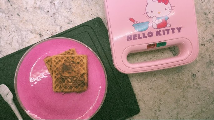 Uncanny Brands Pink Hello Kitty Mini American Waffle Maker