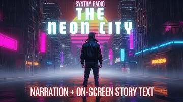 THE NEON CITY (Part 1) | Synthwave Visual Story (Narration + Text)