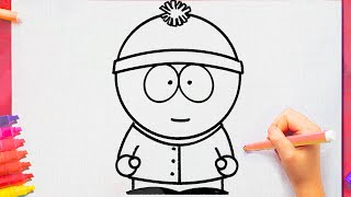 How to draw Stan from South park