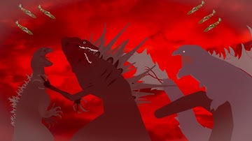 Godzilla Bloodbath Vs Godzilla Black Mass Vs Mushroom Cloud Godzilla | Epic Battle | Stick Nodes