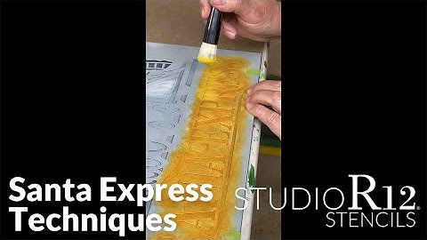 Santa Express Stencil Techniques: Highlighting (Ombre Effect)