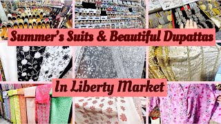 Summer & Dupattas Collections in liberty||Liberty Market lahore||Shopping Vlog||sabvlogbysabeehjafri