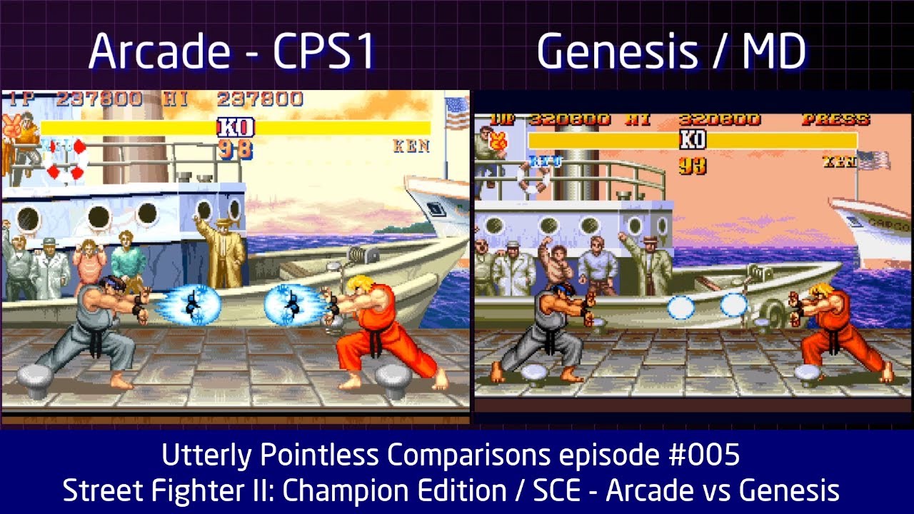 Street Fighter II Champion Edition: Arcade vs Genesis
