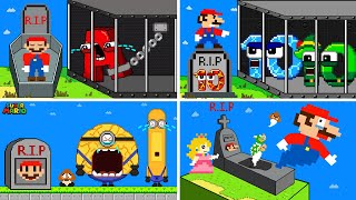 Mario R.i.p Alphabet Lore, Minions, Wonderland All Episodes Mario Sad Story ..Please Comeback