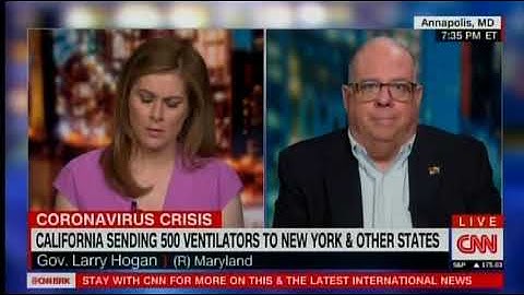 Governor Larry Hogan Discusses Coronavirus in Maryland on CNN