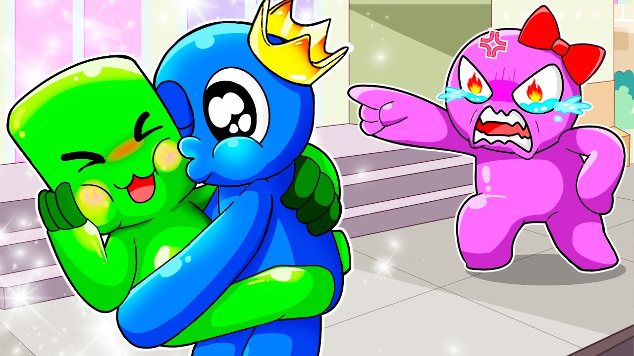 Blue kisses green (roblox rainbow friends) GREEN X BLUE 💙💚#shorts  #rainbowfriends #roblox, Real-Time  Video View Count