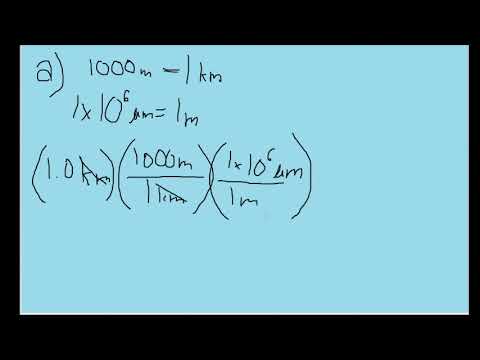 Physics Unit Conversion Example - Converting between microns - YouTube