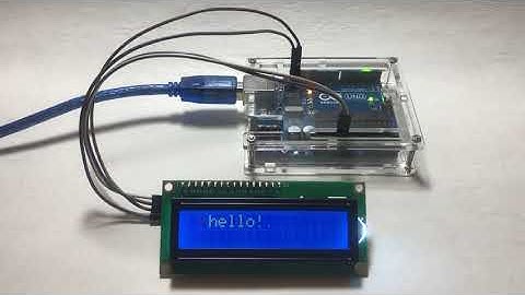 Arduino LCD 1602 I2C介面跑馬燈字串顯示範例