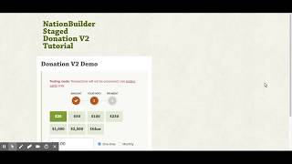 NationBuilder Staged Donation V2 Tutorial