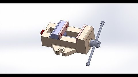 CAMD: Tutorial on Machine Vice assembly part modeling- Body & Movable Jaw [ Part 1 & 2]
