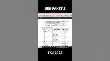 UKK TKJ PAKET 2023 #ukksmk #ukk2023 #tkj #ukktkj