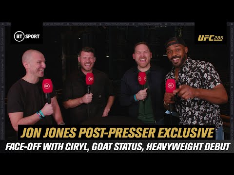 Jon Jones Post-Press Conference Interview: Face-Off With Ciryl Gane, Heavyweight, GOAT | #UFC285