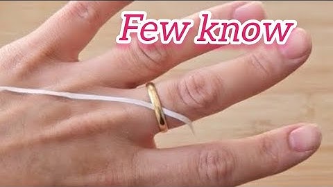 A doctor showed me  how to remove the ring that was stuck on my finger