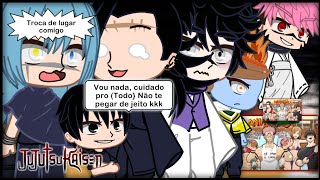 VILÕES  De Jujutsu Kaisen  react O FIM DO CHURRASCO DE DOMINGO DO SUKUNA {Deu TRETA?} {Voice makes}