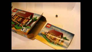 Lego Log Cabin Time Lapse (FT:  5766 Creator Log Cabin)