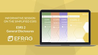 Informative Session Simplified ESRS 2 – General Disclosures