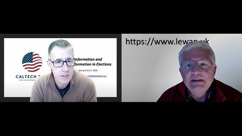 January 17, 2025 - Misinformation, Conspiratorial Thinking, and Disinformation in the 2024 Election
