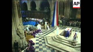 FRANCE: FRANCOIS MITTERRAND FUNERAL UPDATE