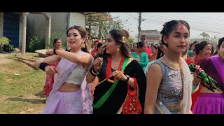 Balamuwa Pump Mare Bhojpuri Song||Tharu Wedding Dance At Dharampur