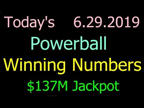 Today Powerball Winning Numbers 29 June 2019. Powerball Drawing Tonight Saturday 6/29/2019