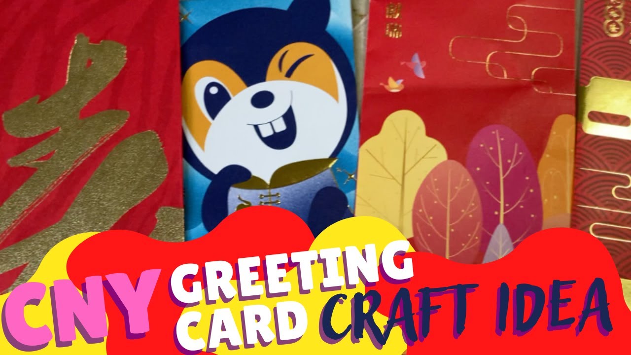 Upcycle your Red Packets: Chinese New Year Greeting Card Simple Craft Idea!